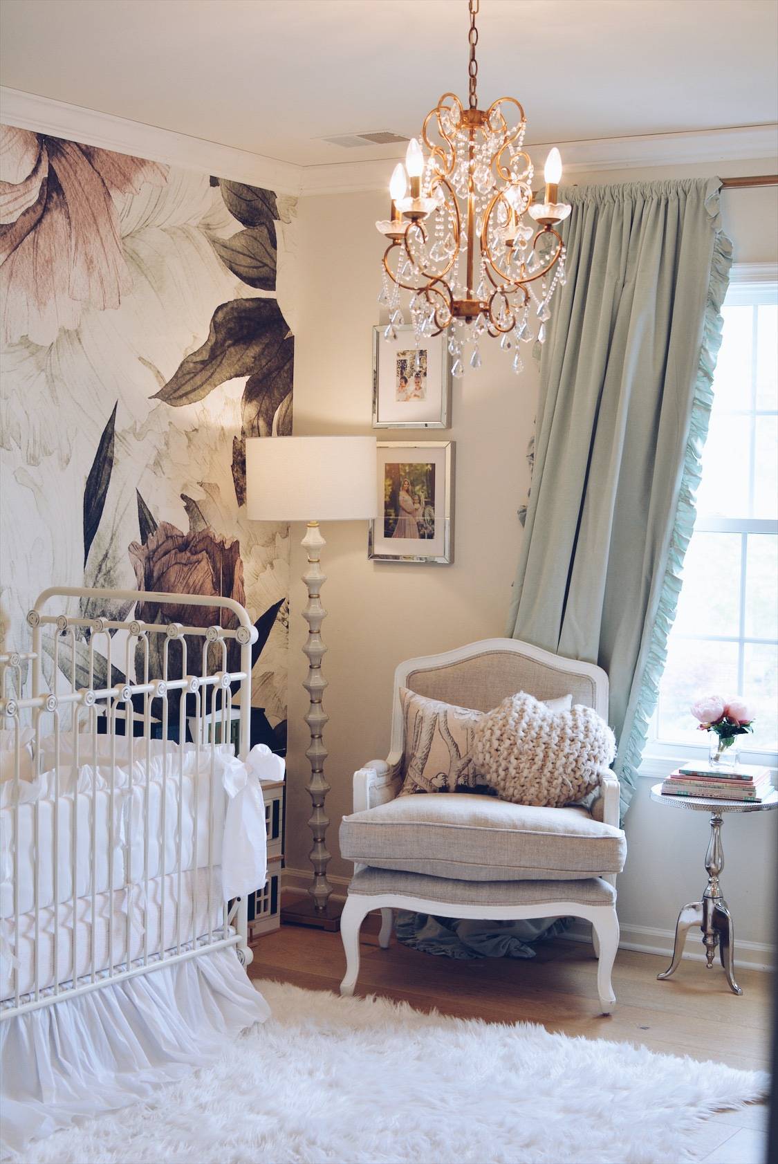 Floral Wallpaper Nursery - A Vintage Inspired Nursery - The Pink Dream