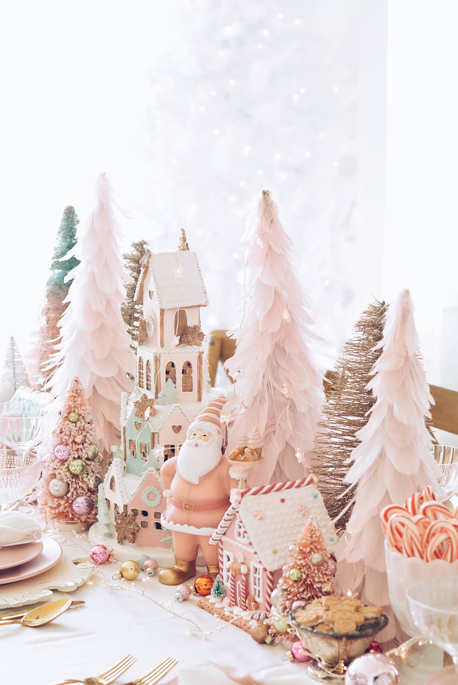 Pink Christmas Table Decorations: A Pink Wonderland Dinner - The Pink Dream